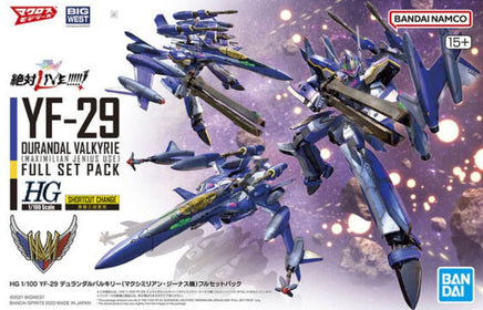 Bandai - HG YF-29 Durandal Valkyrie (Maximilian Jenius Use) Full Set Pack "S.D.F. Macross" 1/100, Bandai - Hobby Recreation Products