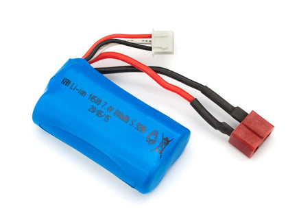 BlackZon - Battery Pack Li-ion 7.4V 800mAh with T-Plug, Slyder - Hobby Recreation Products