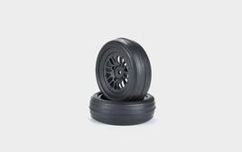 Carisma - Eliminators Pre-Mounted Drag Racing S Compound Slick Front Tires (PR) - Hobby Recreation Products