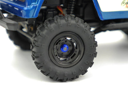 Carisma - M2 Wheel Locknuts, for MSA-1E, Blue (4pcs) - Hobby Recreation Products