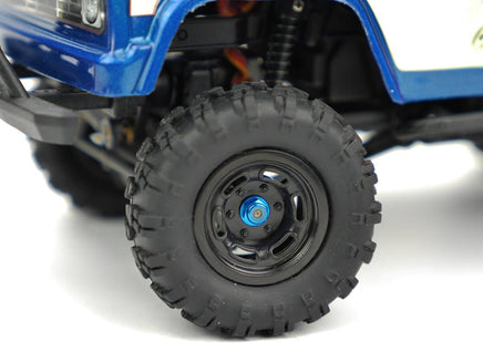 Carisma - M2 Wheel Locknuts, for MSA-1E, Light Blue (4pcs) - Hobby Recreation Products