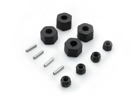 Carisma - Wheel Hex Set (4): SCA-1E - Hobby Recreation Products