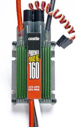 Castle Creations - Phoenix Edge 160 Amp ESC, 12S/ 50.4v, w/ No BEC - Hobby Recreation Products