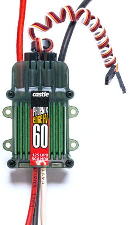 Castle Creations - Phoenix Edge 60 Amp ESC, 12S/ 50.4v, w/ No BEC - Hobby Recreation Products