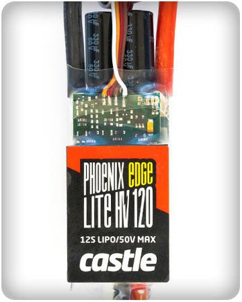 Castle Creations - Phoenix Edge Lite High Voltage 120 Amp ESC, 12S/50.4v, w/ No BEC - Hobby Recreation Products