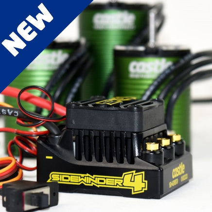 Castle Creations - Sidewinder 4 Sensorless ESC SCT Edition w/1412-3200 Sensor Ready Motor - Hobby Recreation Products