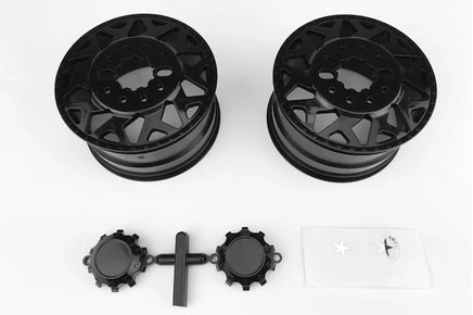 CEN Racing - American Force H01 Contra Wheels (Black w/ Black Cap) DL- Series 2pcs - Hobby Recreation Products