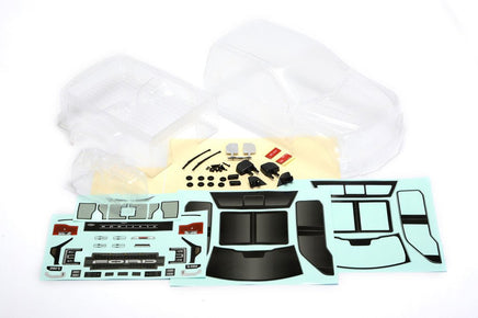 CEN Racing - FORD F-450 SD Complete Body Set w/Light Bucket (Clear) - Hobby Recreation Products