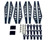 CEN Racing - KAOS Suspension Linkage Set for F250 chassis, black anodized, CNC aluminum, 8pcs - Hobby Recreation Products