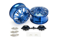 CEN Racing - KG1 KD004 Duel Front Dually Wheel (Blue Anodized, 2pcs, w/Cap & Decal, Screws) - Hobby Recreation Products