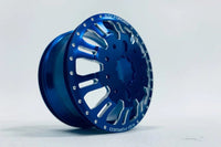 CEN Racing - KG1 KD004 Duel Front Dually Wheel (Blue Anodized, 2pcs, w/Cap & Decal, Screws) - Hobby Recreation Products