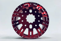 CEN Racing - KG1 KD004 Duel Front Dually Wheel, Red Anodized, 2pcs, with Cap, Decal, and Screws - Hobby Recreation Products