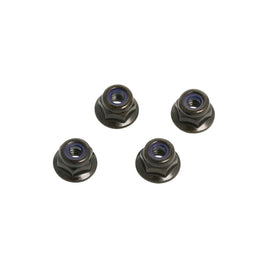 CEN Racing - M4 Flange Nylon Insert Locknut (4pcs) - Hobby Recreation Products