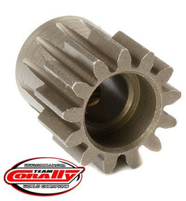 Corally - 32 Pitch Pinion - Short - Hardened Steel - 13 Tooth - Shaft Dia. 5mm - Hobby Recreation Products