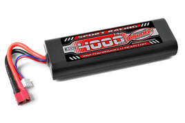 Corally - 4000mAh 7.4v 2S 30C Hardcase LiPo Battery with Hardwired with T-Plug Connector - Hobby Recreation Products