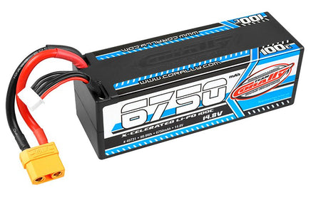 Corally - 6750mAh 14.8v 4S 100C X-Celerated Hardcase Lipo Battery - XT90 - Hobby Recreation Products