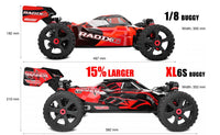 Corally - Asuga XLR 6S Roller - Red, Large Scale - Hobby Recreation Products