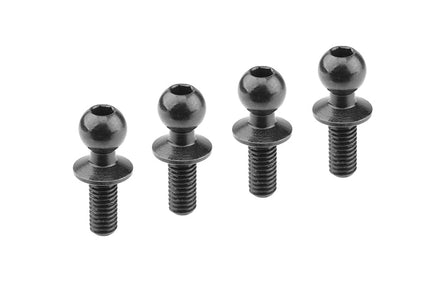 Corally - Ball End Dia. 4.8mm - Thread 6mm - Steel - 4 pcs: SBX410 - Hobby Recreation Products