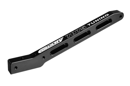 Corally - Chassis Brace V2 - Rear - Swiss Made 7075 T6 - Hard Anodized - Black - Hobby Recreation Products
