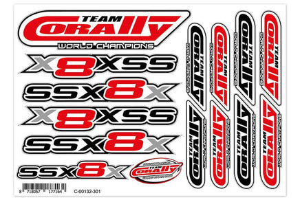 Corally - Decal sheet SSX-8X - Hobby Recreation Products
