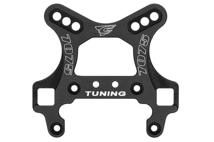 Corally - Front Shock Tower, 5mm Swiss 7075 T6 Aluminum, Black, fits Python XP, Radix 4s, Radix 6S - Hobby Recreation Products