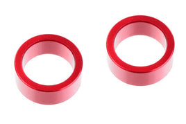 Corally - HDA Suspension Arm Insert, Inner, Aluminum, Red (2pcs) - Hobby Recreation Products