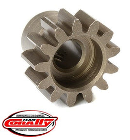 Corally - Mod 1.0 Pinion - Short - Hardened Steel - 13 Tooth - Shaft Dia. 5mm Python - Hobby Recreation Products
