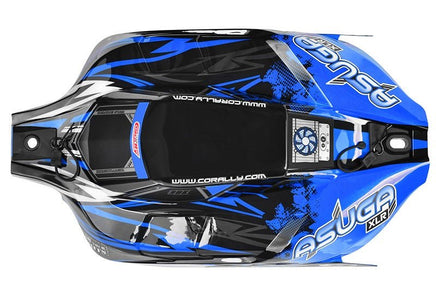 Corally - Polycarbonate Body, Asuga XLR, Painted Blue, Cut - Hobby Recreation Products