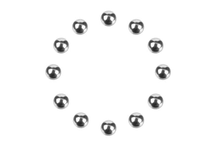 Corally - Precision Diff Balls 1/8 - Chrome - 12 pcs - Hobby Recreation Products