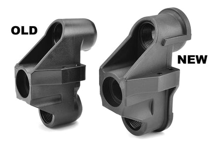 Corally - Steering Block, Wide, w/ Ball Cups (1) Front - Composite Fits: Dementors, Jambo, Punisher, Kronos - Hobby Recreation Products