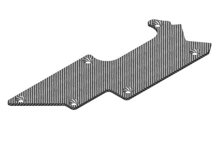 Corally - Suspension Arm Stiffener - Left Rear - Graphite 3mm - 1 pc - Hobby Recreation Products