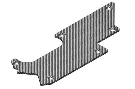 Corally - Suspension Arm Stiffener - Right Rear - Graphite 3mm - 1 pc - Hobby Recreation Products