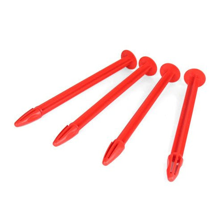 DE Racing - Buggy Tire Spikes, Red, (4pcs) - Hobby Recreation Products
