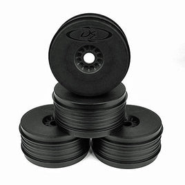 DE Racing - Speedline Plus Buggy Wheels For 1/8 Buggy / Black - Hobby Recreation Products