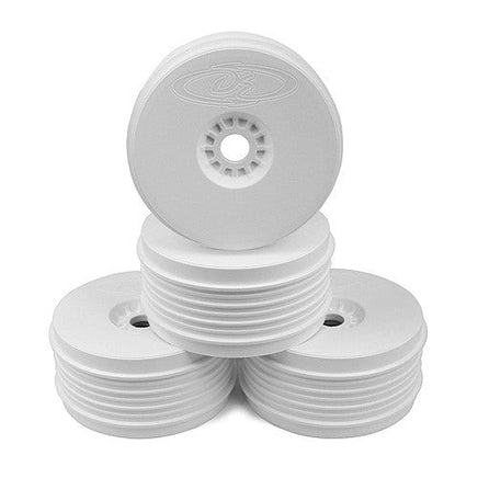 DE Racing - Speedline Plus Buggy Wheels For 1/8 Buggy / White - Hobby Recreation Products