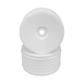 DE Racing - Speedline Plus Truggy Wheels for 1/8 Truggy / White / 4pcs - Hobby Recreation Products