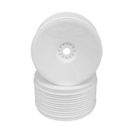 DE Racing - Speedline Plus Truggy Wheels for 1/8 Truggy / White / 4pcs - Hobby Recreation Products