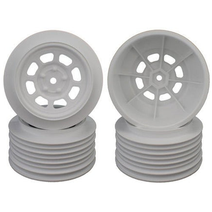 DE Racing - Speedway SC Wheels for Associated SC10 / SC5M +3mm Offset White - Hobby Recreation Products