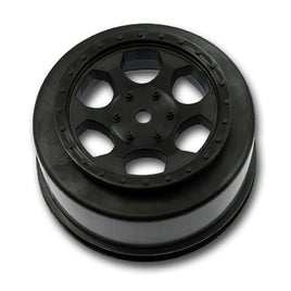 DE Racing - Trinidad SC Wheels for Associated SC5M - SC10 - ProSC / Black / 4pcs - Hobby Recreation Products