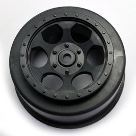 DE Racing - Trinidad SC Wheels for Losi XXX-SCT, Rear, Black - Hobby Recreation Products