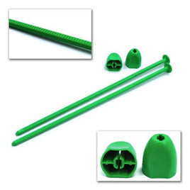 DE Racing - Zip Stix / Green / 4pcs - Hobby Recreation Products