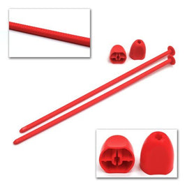 DE Racing - Zip Stix / Red / 4pcs - Hobby Recreation Products
