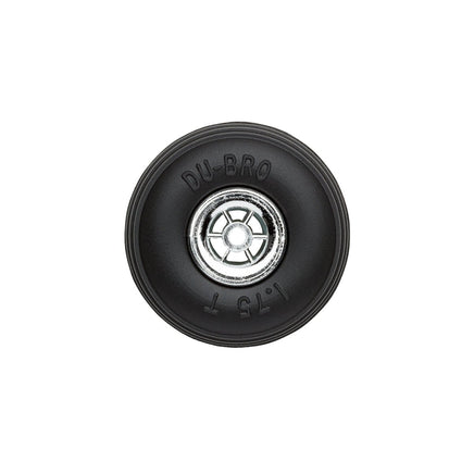 Dubro - 1-3/4" Diameter Treaded Tires on Chrome Wheels 2/pkg - Hobby Recreation Products