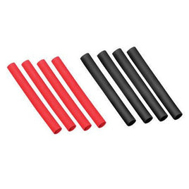 Dubro - 1/8" (3.1mm) Heat Shrink Tubing (4 Red & 4 Black / pkg) - Hobby Recreation Products