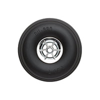 Dubro - 2-1/2" Diameter Treaded Tires on Chrome Wheels 2/pkg - Hobby Recreation Products