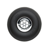 Dubro - 2-3/4" Diameter Treaded Tires on Chrome Wheels 2/pkg - Hobby Recreation Products