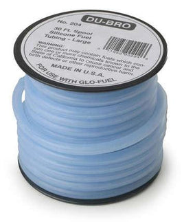 Dubro Products - 30' Super Blue Silicone Tubing, Large (1/8" ID) - Hobby Recreation Products