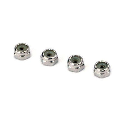 Dubro Products - 6-32 Stainless Steel Nylon Insert Lock Nuts 4/pkg - Hobby Recreation Products