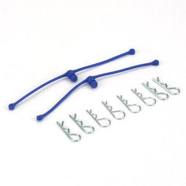 Dubro Products - Body Klip Retainers-Blue - Hobby Recreation Products