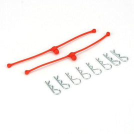 Dubro Products - Body Klip Retainers-Orange - Hobby Recreation Products